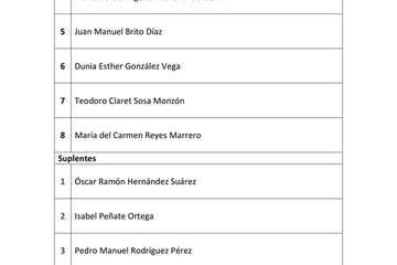 Lista de Nueva Canarias al Congreso de Diputados (Foto TA)